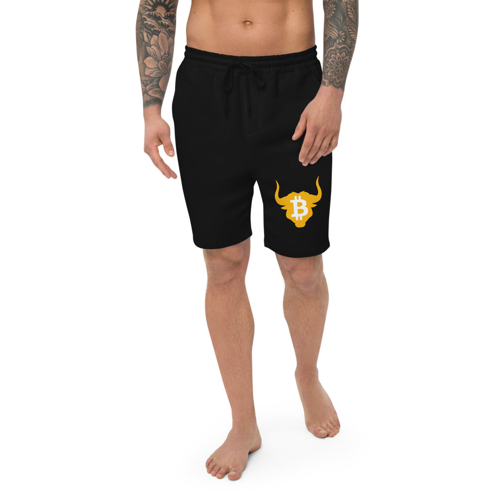 Bitcoin Bull Men's fleece shorts | By PhilanthroBit