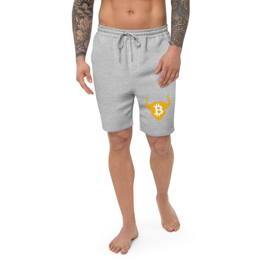 Bitcoin Bull Men's fleece shorts | By PhilanthroBit