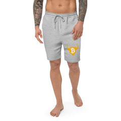 Bitcoin Bull Men's fleece shorts | By PhilanthroBit