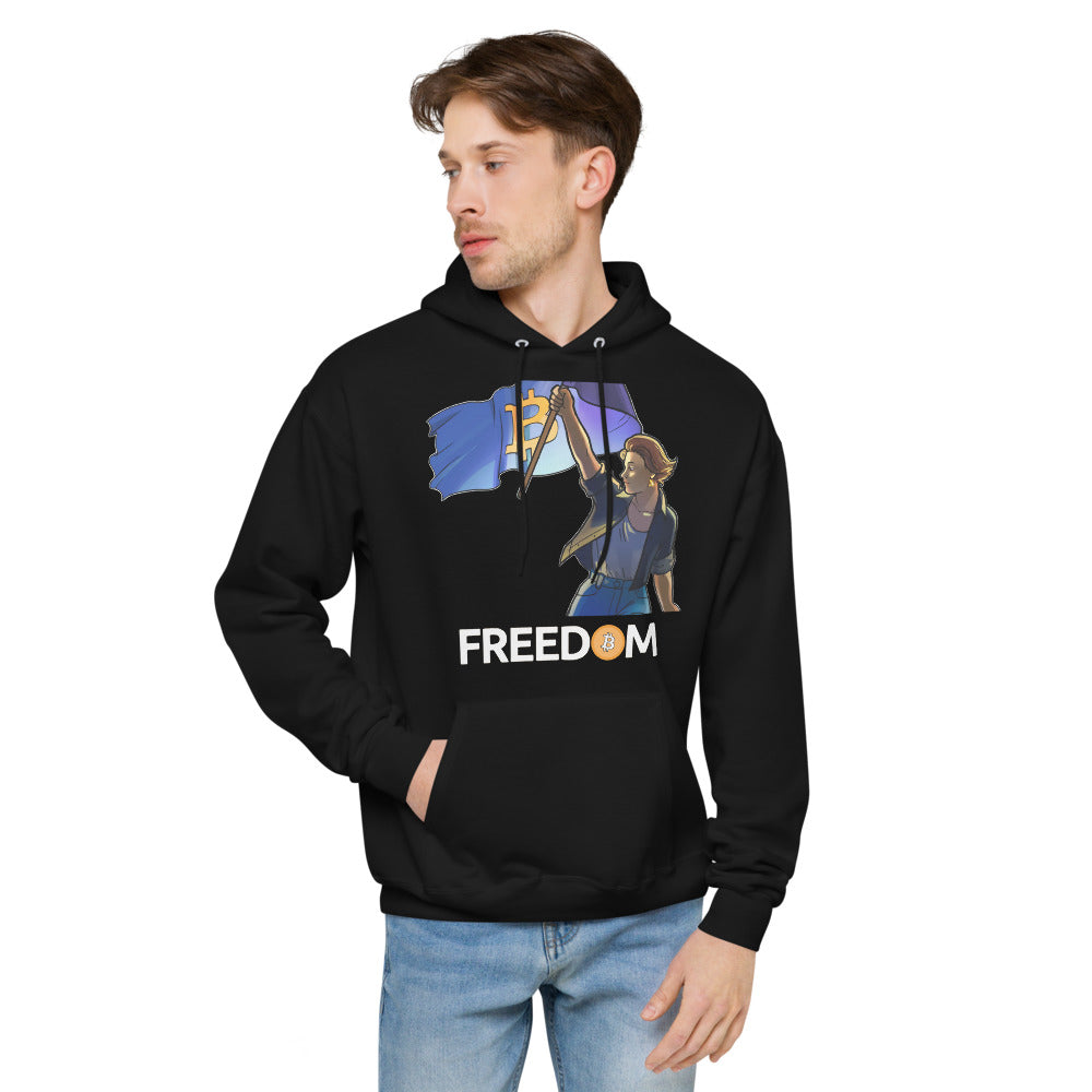 Freedom Flag Unisex fleece hoodie