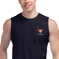 Got Bitcoin? Embroidered Muscle Shirt