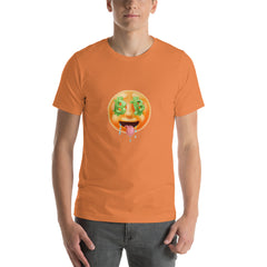 Drooling over Bitcoin (large emoji) Short-Sleeve Unisex T-Shirt