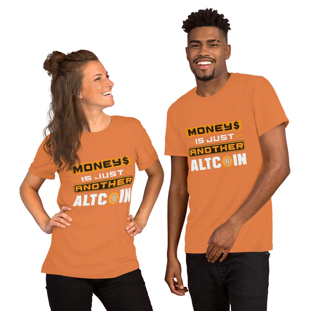 Money's an Alt Coin Short-Sleeve Unisex T-Shirt