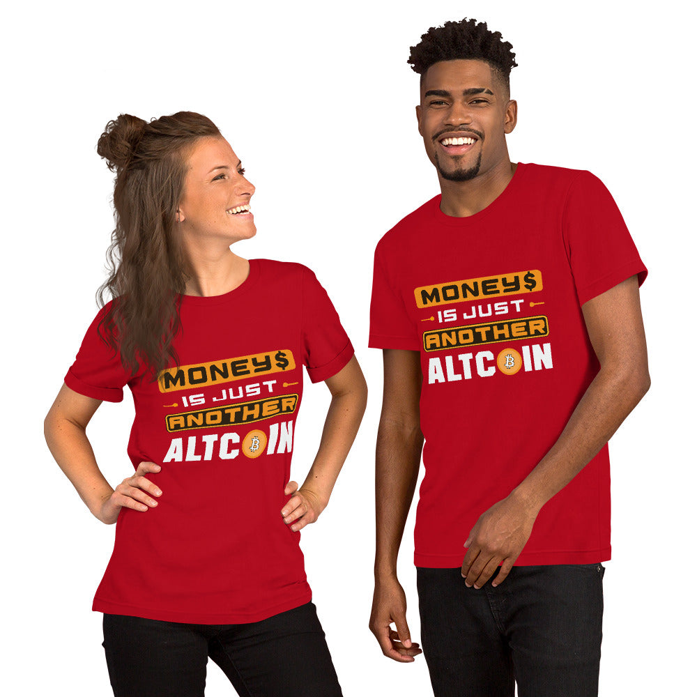 Money's an Alt Coin Short-Sleeve Unisex T-Shirt