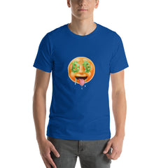 Drooling over Bitcoin (large emoji) Short-Sleeve Unisex T-Shirt