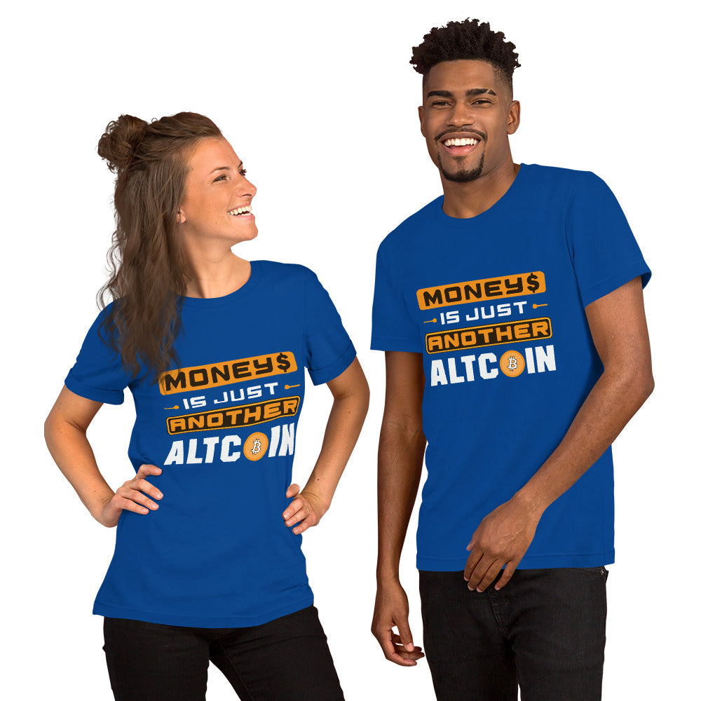 Money's an Alt Coin Short-Sleeve Unisex T-Shirt