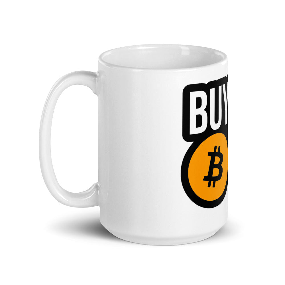 Buy the Dip White glossy mug