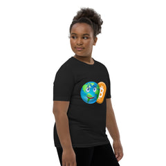 Bitcoin Smiling World Youth Short Sleeve T-Shirt